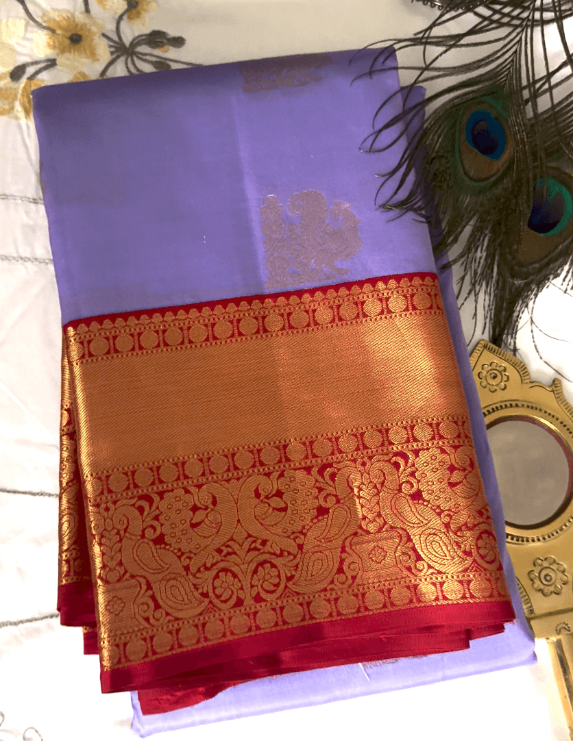 Pure Kanchipuram - Lavender Gold